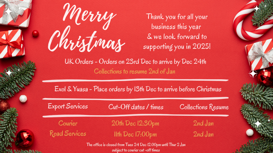 2024/25 Xmas Opening Times